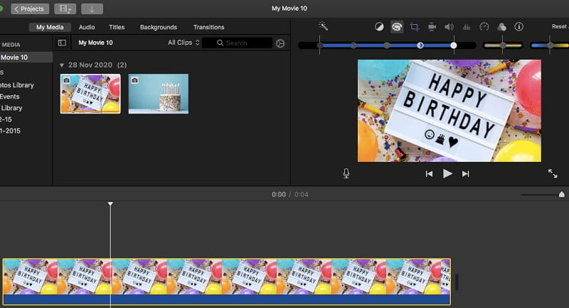 iMovie Mac Effekte anwenden