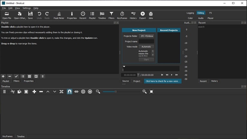 Movie Maker Alternative Shotcut