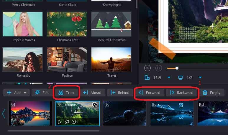 Vidmore Zeitbereich anpassen