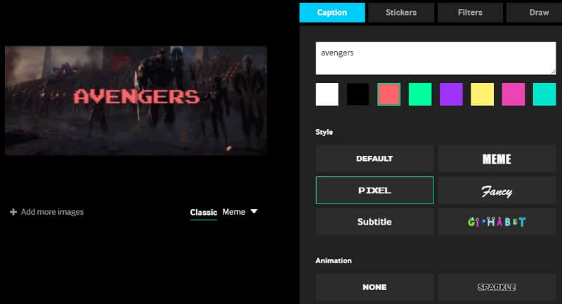 GIPHY Text zu GIF hinzufügen