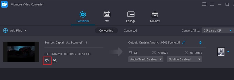 Vidmore VC GIF bearbeiten