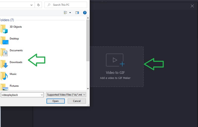 Vidmore VC Videodatei hochladen