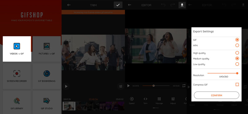 GIF Maker Video als GIF speichern