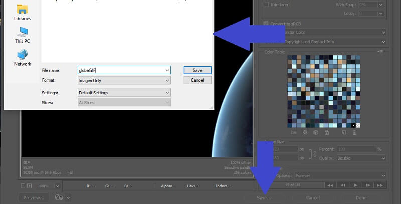 Photoshop – GIF speichern