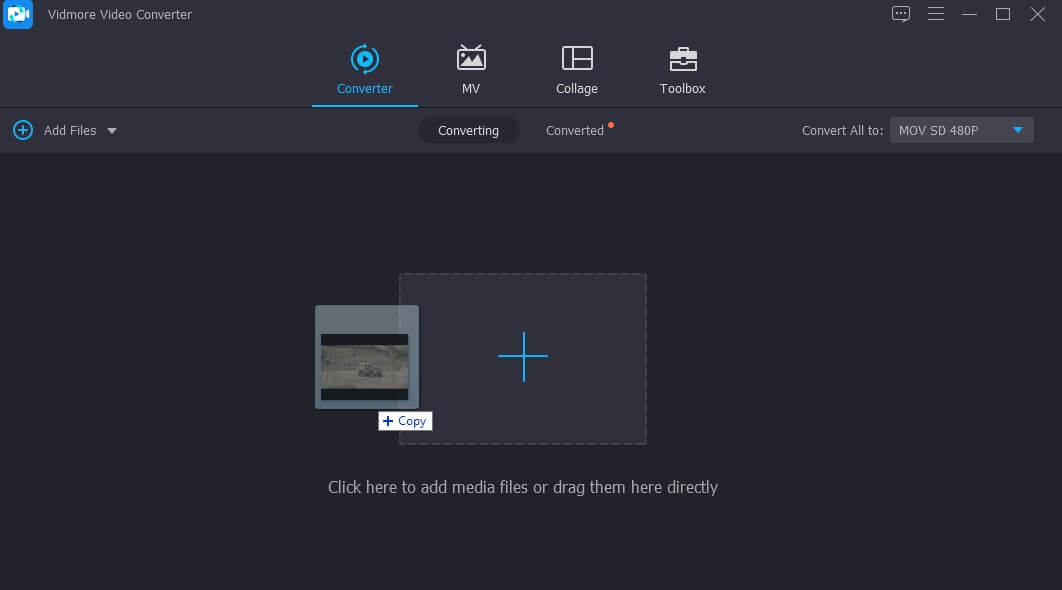 Vidmore VC Videodatei laden
