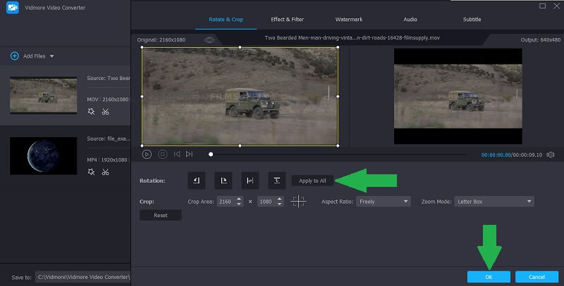 Vidmore VC Clip drehen