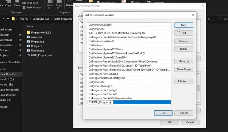 Eingabeaufforderung FFmpeg installieren OGG zu MP3