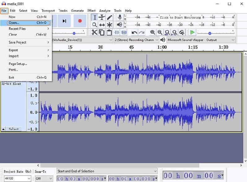 Mit Audacity konvertieren