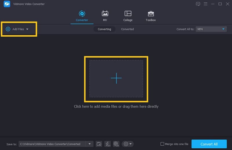 Vidmore MP3‑Datei hinzufügen