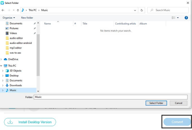 Vidmore Online Audio konvertieren