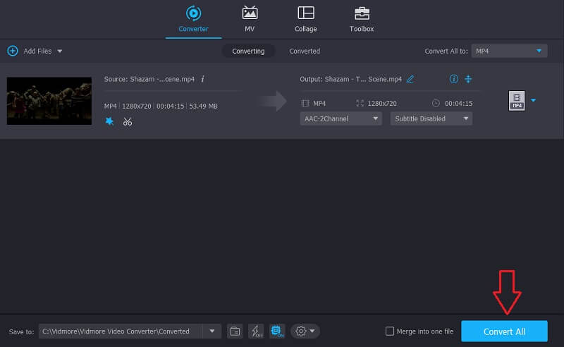 Vidmore Das gespiegelte Video speichern