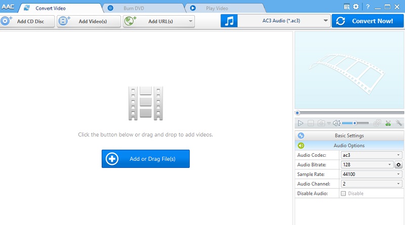 Any Audio Converter Hauptoberfläche