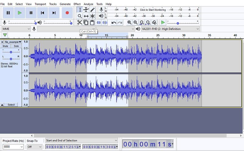 Audacity – WAV‑Datei schneiden