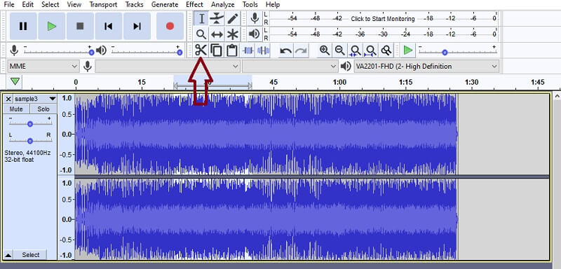 Audacity WMA-Datei schneiden