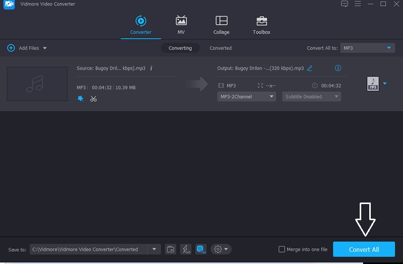 Audio in Vidmore konvertieren
