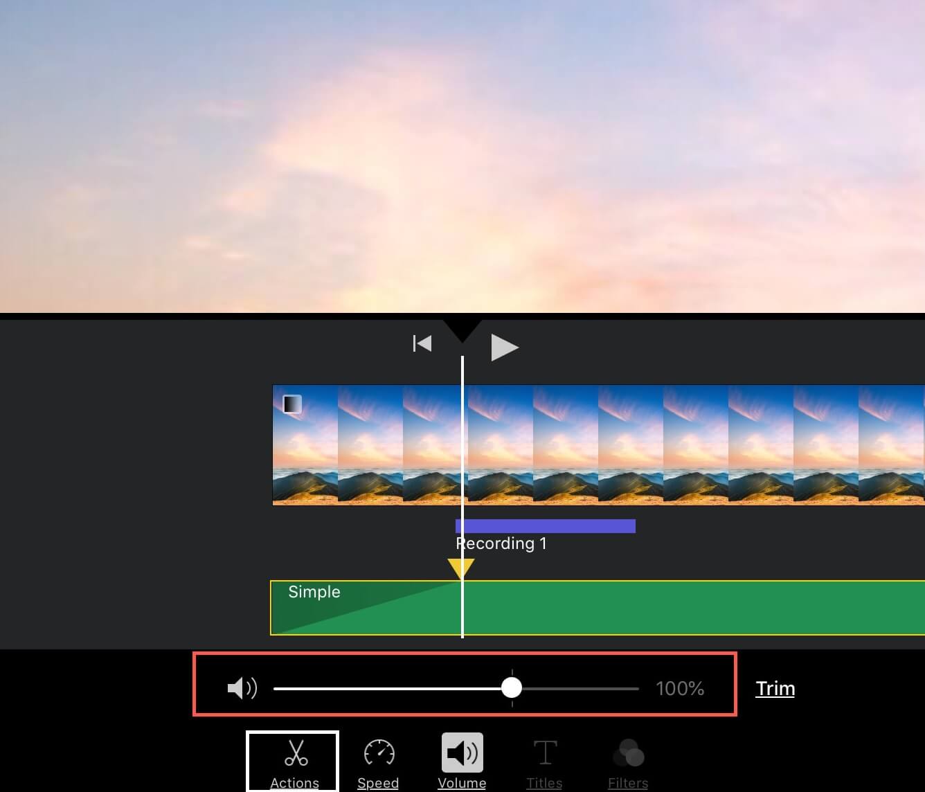 Audio in iMovie schneiden