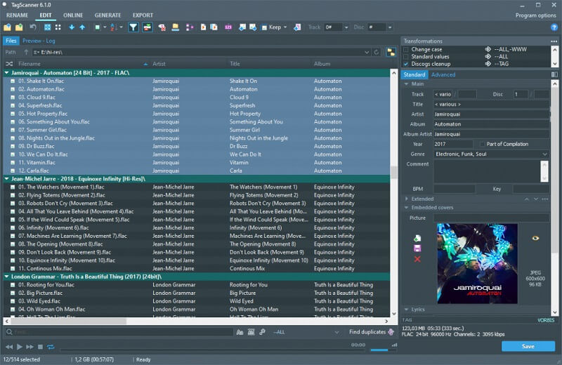 M4V-Metadaten in TagScanner bearbeiten