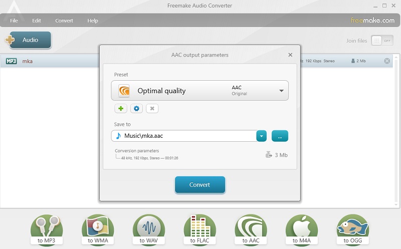 Freemake Desktop-Oberfläche