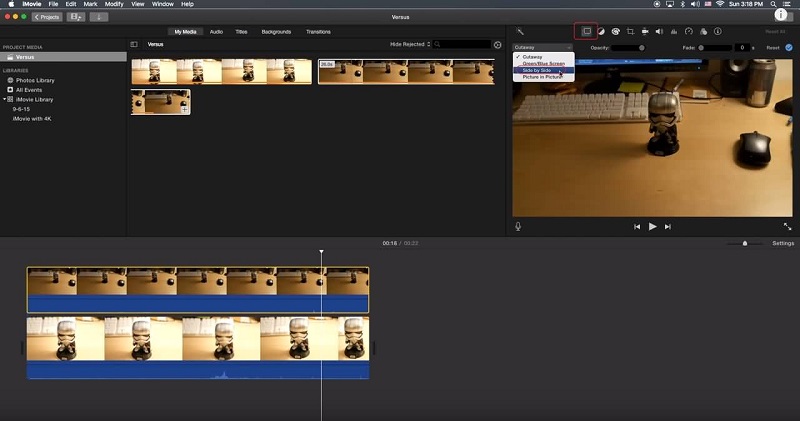 iMovie Mac‑Oberfläche