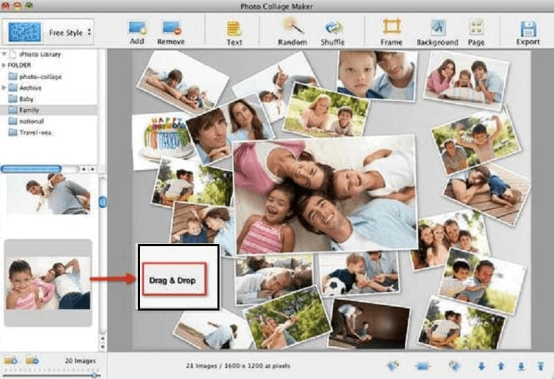 iPhoto Fotocollage erstellen