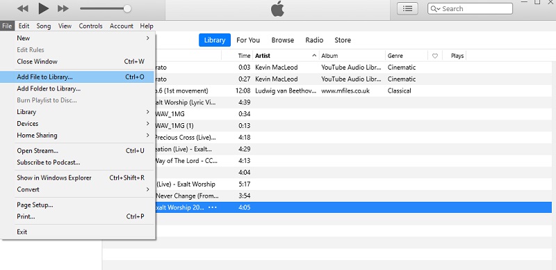 iTunes Song in iTunes hochladen