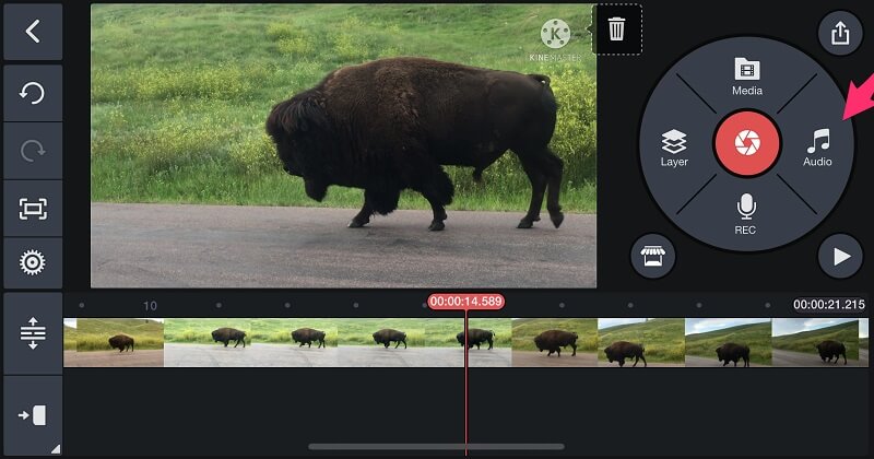 KineMaster-Oberflächen