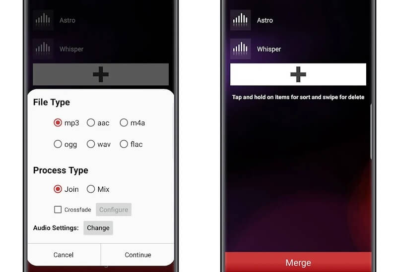 MP3s mit Cutter zusammenführen