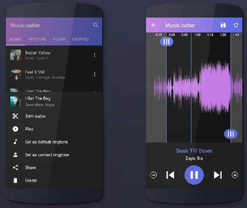 Music Cutter – Oberfläche