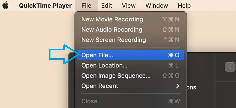 WAV-Datei in QuickTime öffnen
