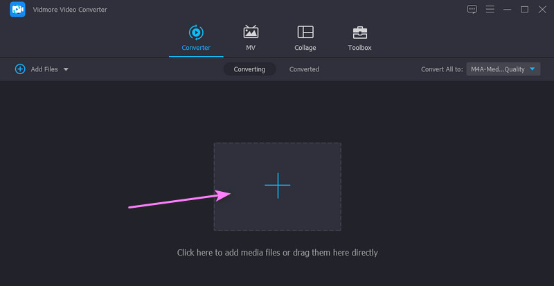 Vidmore M4R-Audiodateien hinzufügen