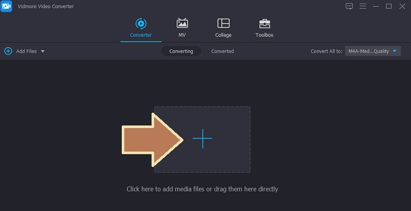 Vidmore M4R‑Datei hinzufügen