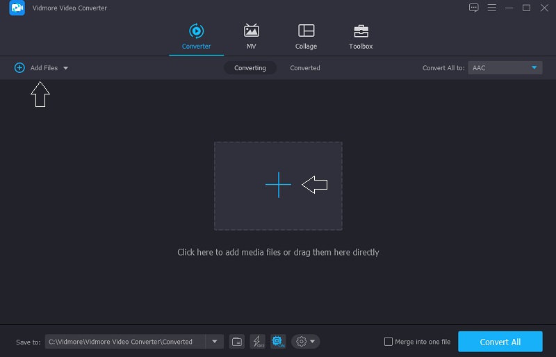 Vidmore Datei hinzufügen