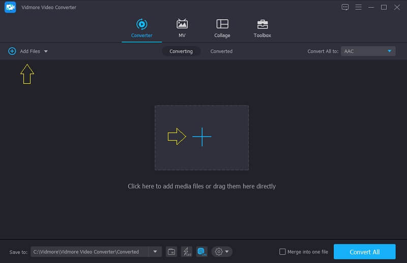 Vidmore Dateien hinzufügen