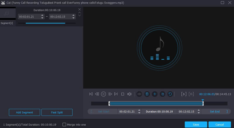 Vidmore Schnitt bearbeiten