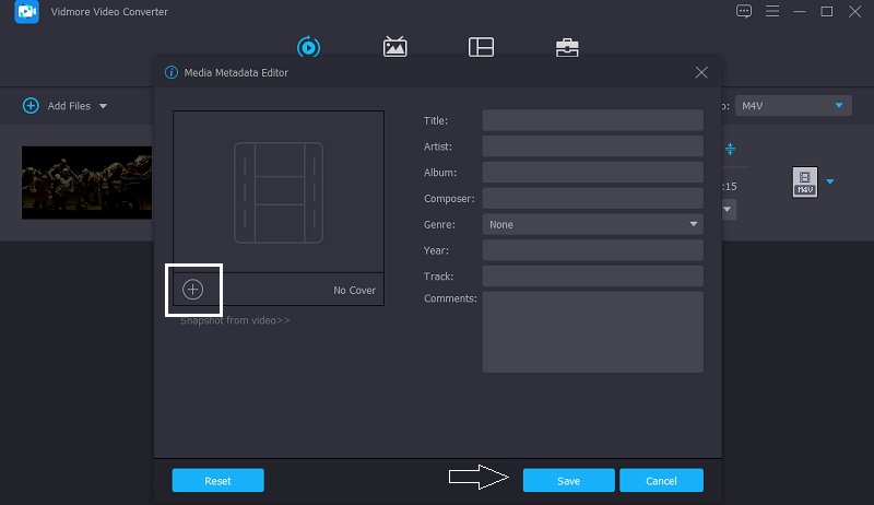 Vidmore Foto in M4V einfügen