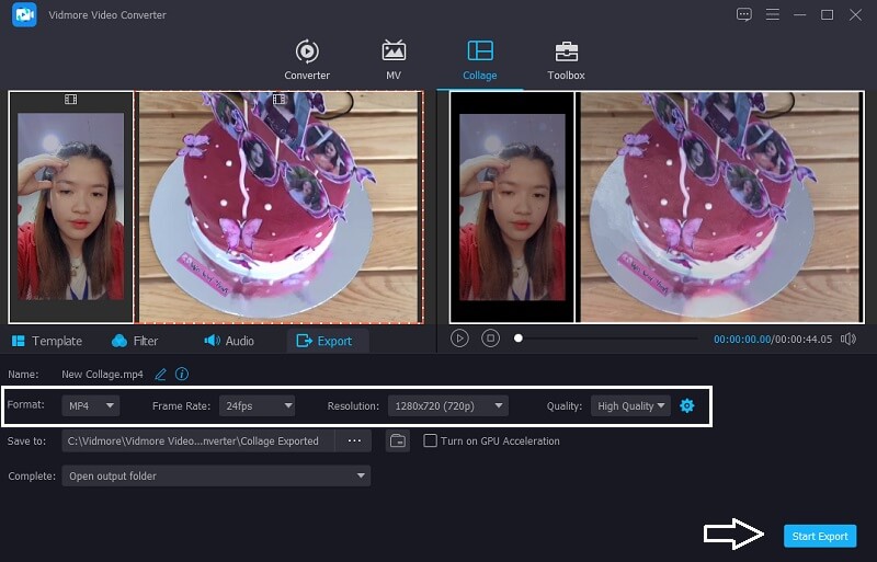 Vidmore speichert Video