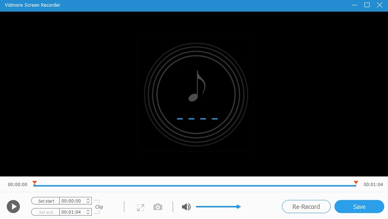 Vidmore Screen Recorder Aufnahme speichern
