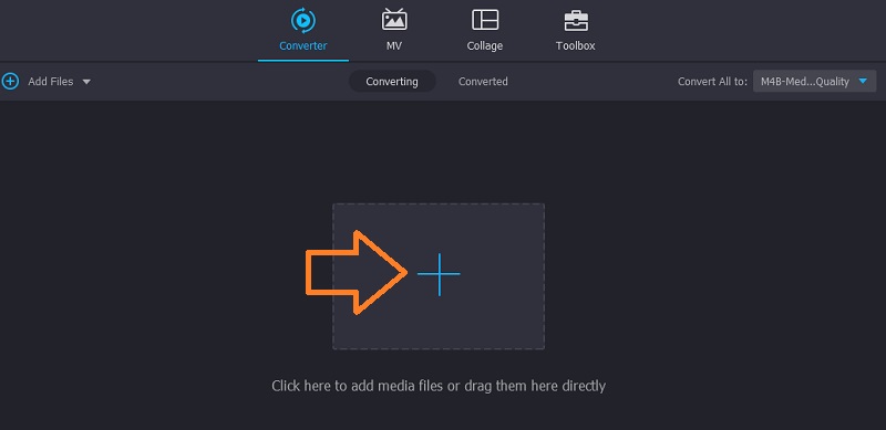 Vidmore VC M4B-Datei hinzufügen