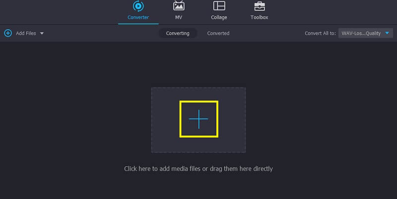 Vidmore VC MP2‑Datei hinzufügen