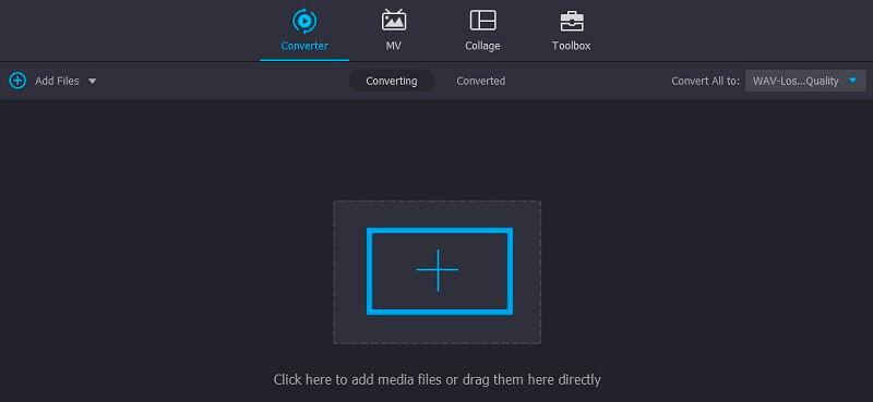 Vidmore VC WAV zum Bearbeiten hinzufügen