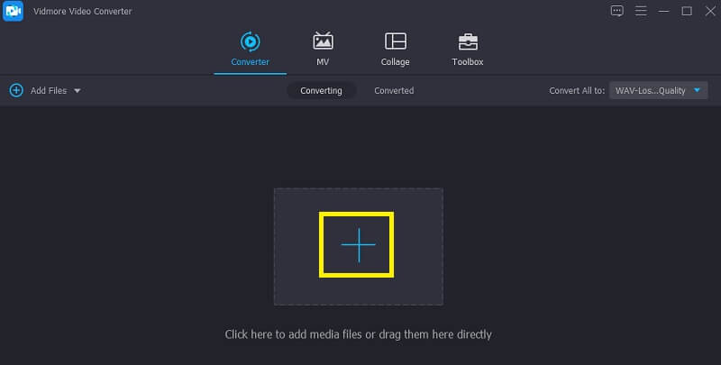 Vidmore VC FLAC‑Datei hochladen