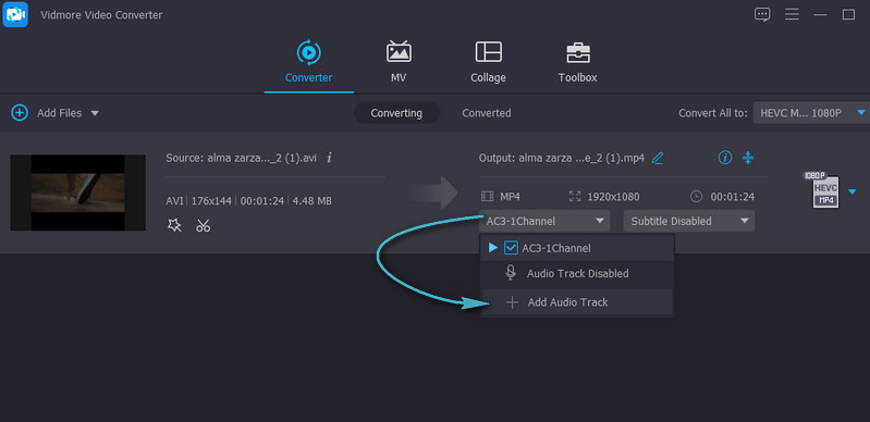 Audiospur hinzufügen