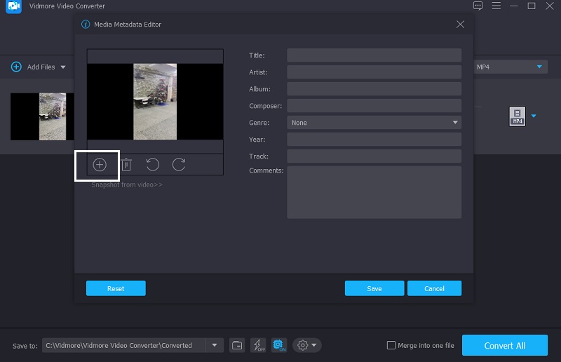 Coverbild hinzufügen Vidmore