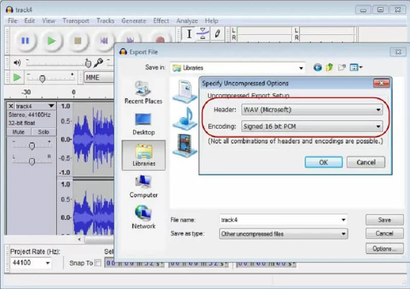 MP3‑Datei komprimieren Audacity