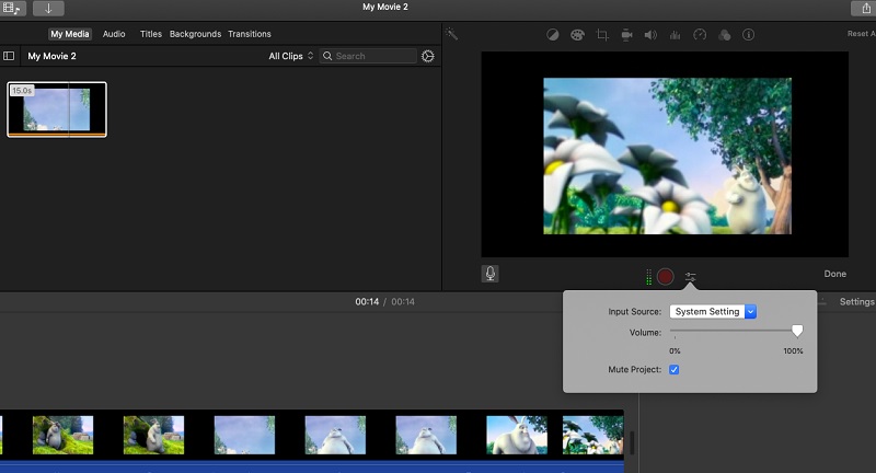 iMovie (Mac) Voiceover hinzufügen