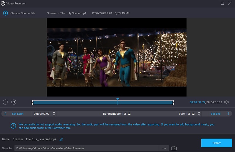 Start- und Endzeit in Vidmore festlegen