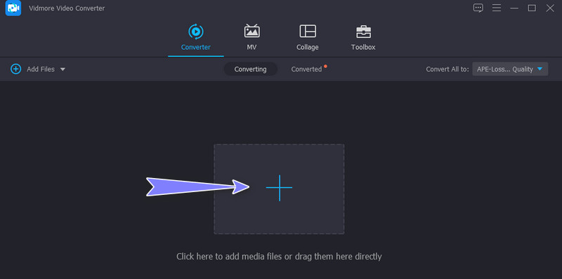Vidmore APE-Datei hinzufügen