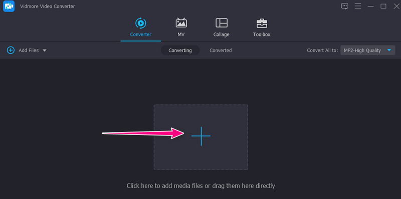 Vidmore MP2‑Audio hinzufügen