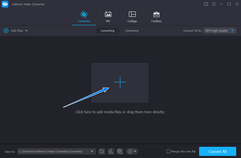 Vidmore MP3 hinzufügen