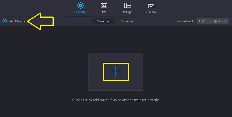 Vidmore MP3-Datei importieren